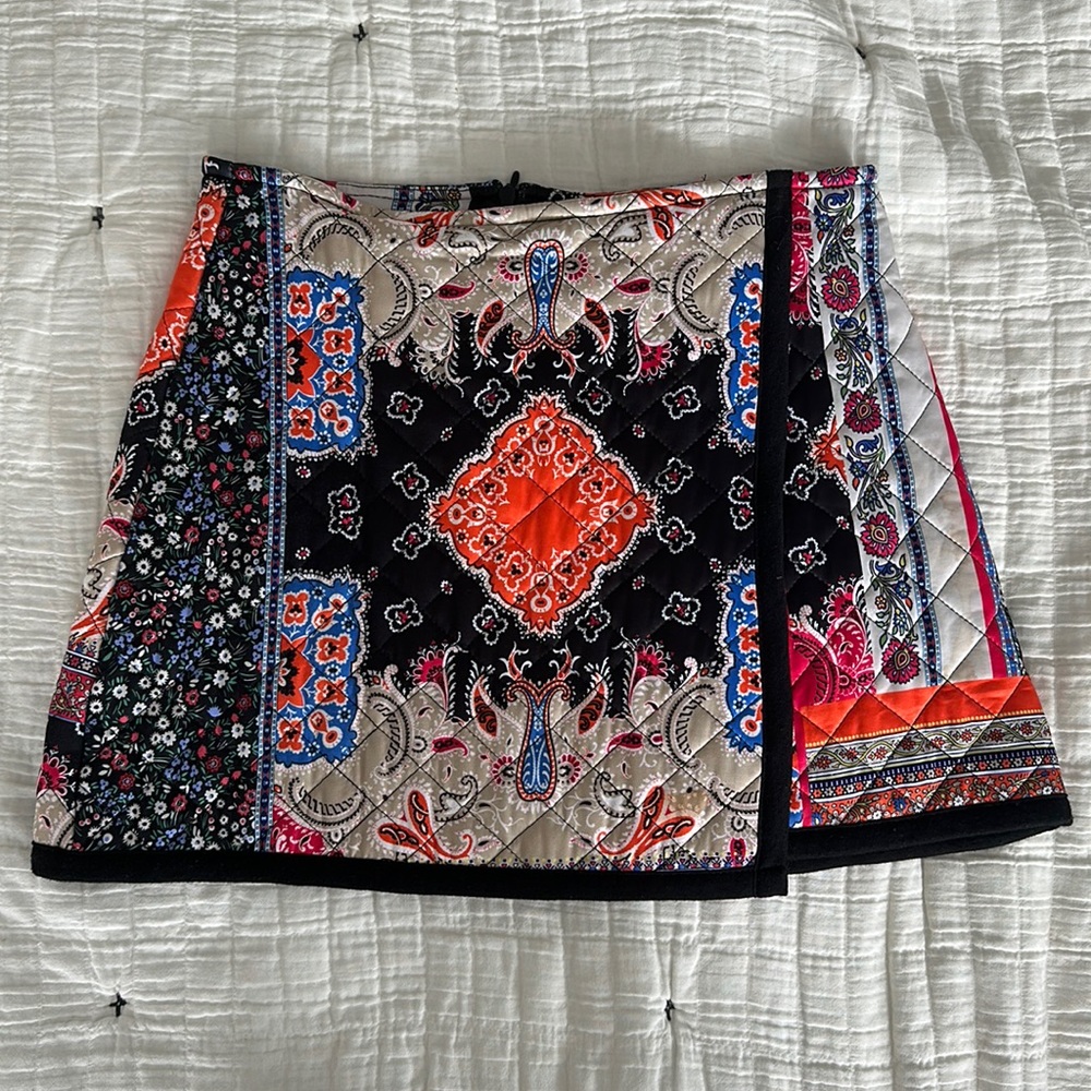 Zara Quilted Mini Skirt